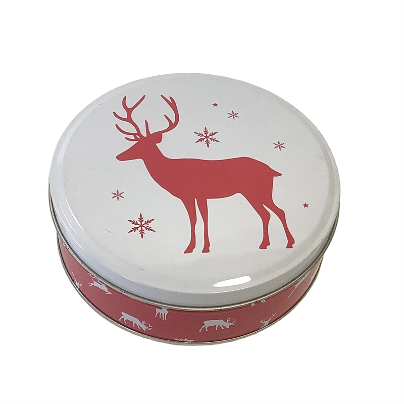 Custom Round Food Storage Metal Cookie Tin Box | tin manufacturers