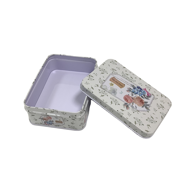 Small rectangular custom printing cookie tin box | tin manufacturers